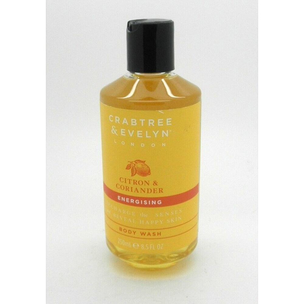 Crabtree & Evelyn CITRON & CORIANDER Energising Body Wash NEW 8.5 oz